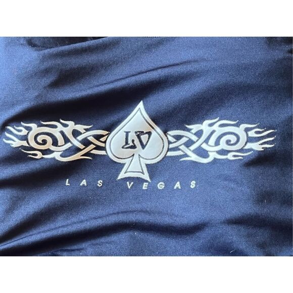 Mens Gildan Performance Dri-fit Las Vegas Short Sleeve T-shirt - Navy - Sz 3XL - Picture 3 of 5